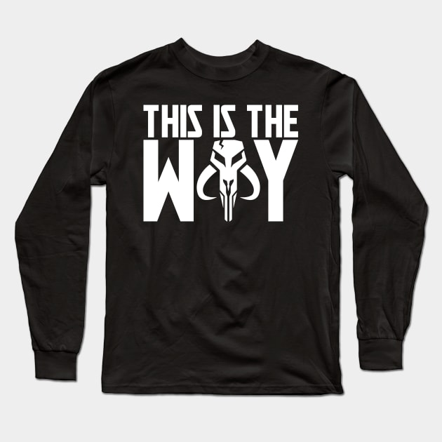 This is the way mythosaur Long Sleeve T-Shirt by MokeyDesign